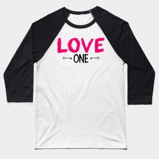 Love1 Cool Design Baseball T-Shirt